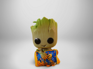 Funko Pop! I Am Groot: Groot with Cheese Puffs Flocked Exclusive #1196